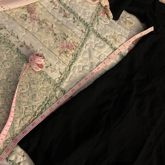 Vintage black lace-edged blouse / cream lace Wednesday handmade one of a kind - Picture 12 of 12